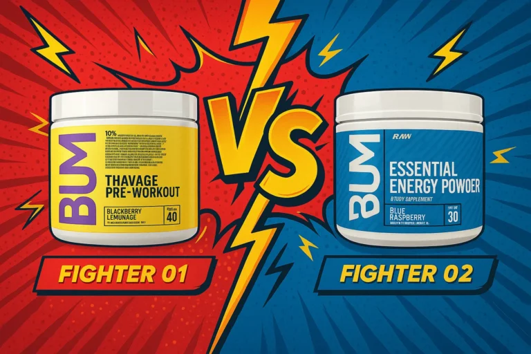 thavage vs essential pre workout