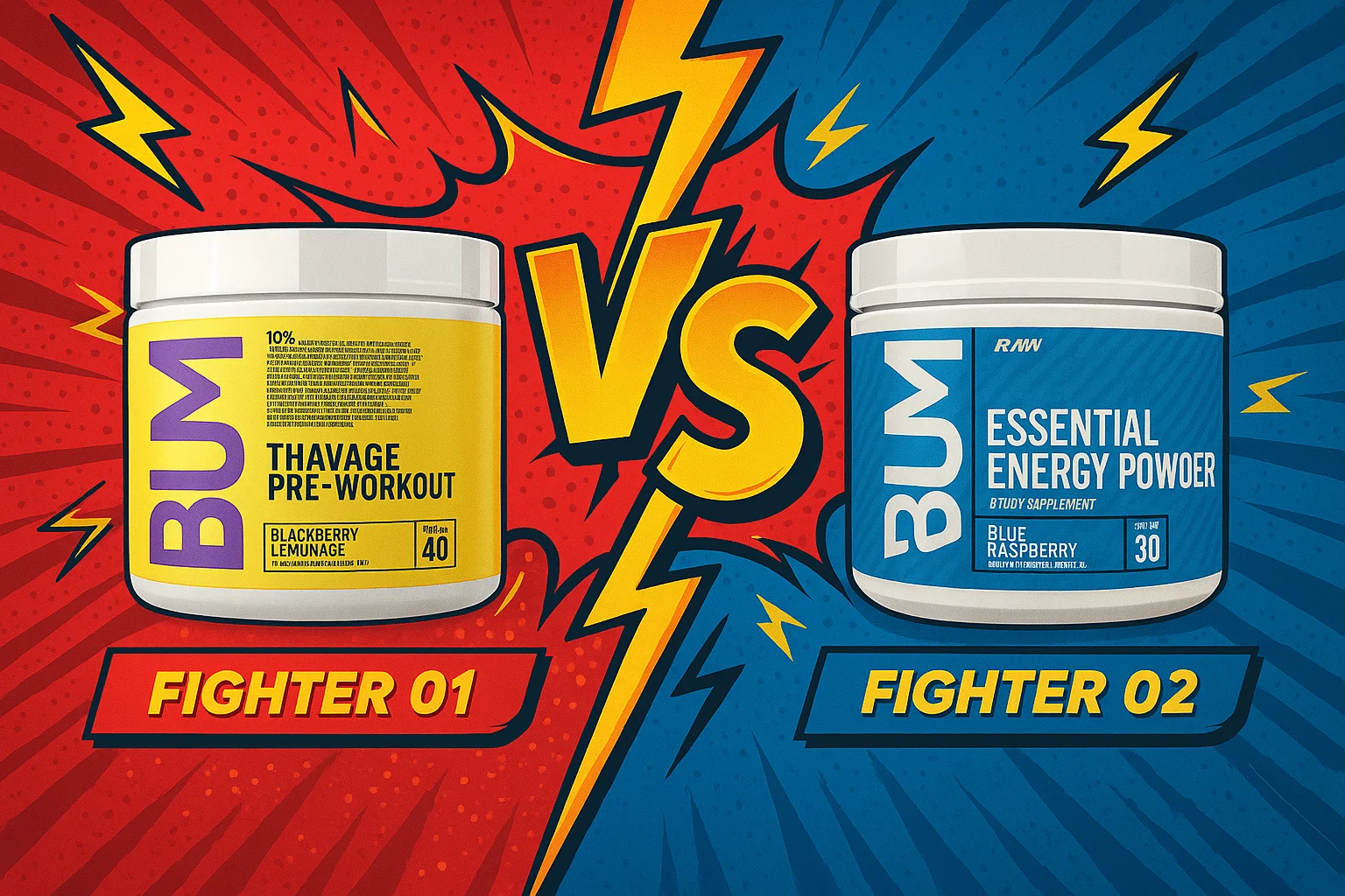 thavage vs essential pre workout