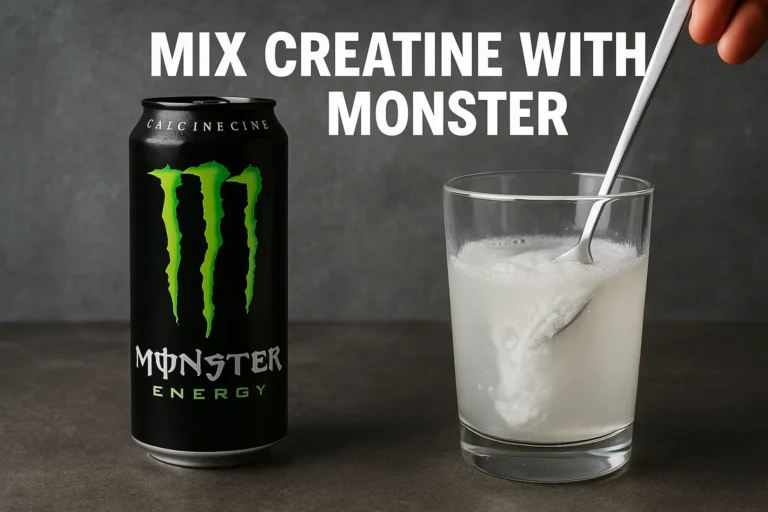 Can i Mix Creatine with Monster energy drinks