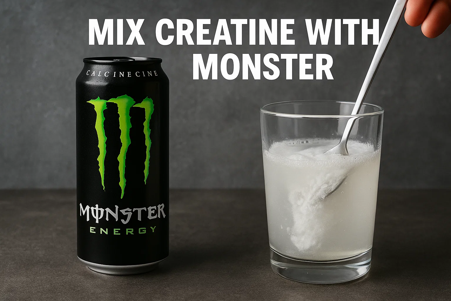 Can i Mix Creatine with Monster energy drinks