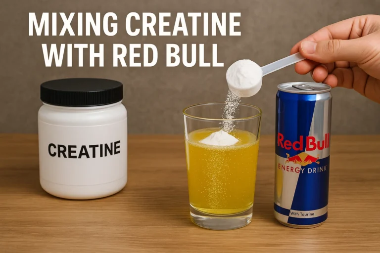 mix red bull with creatine
