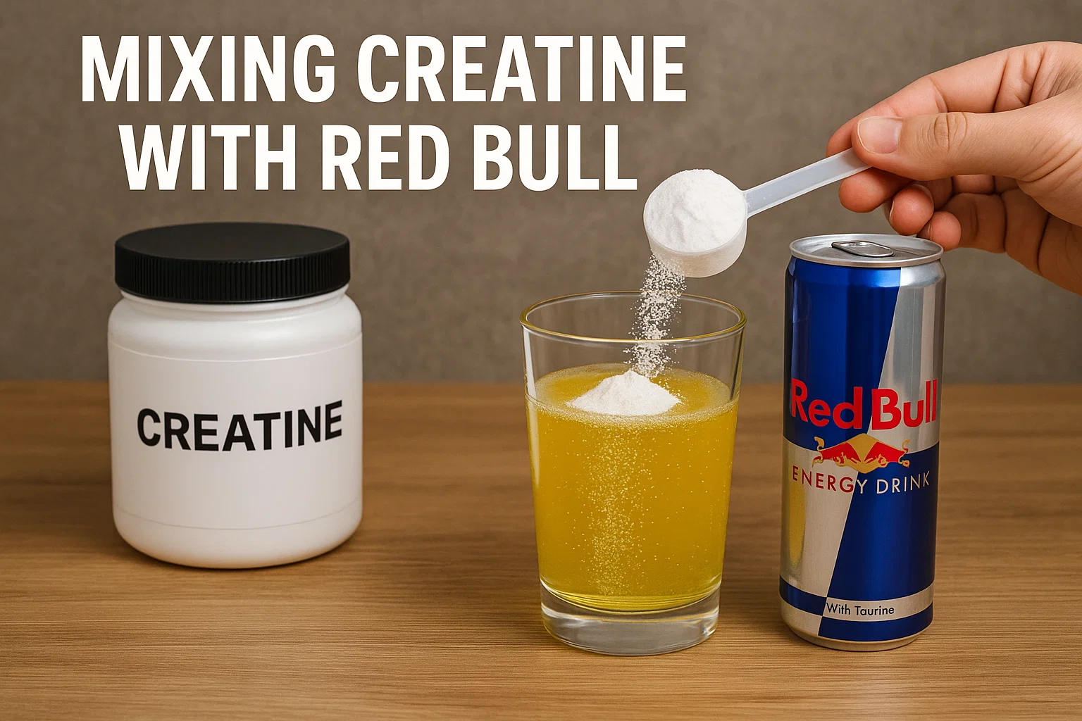 mix red bull with creatine