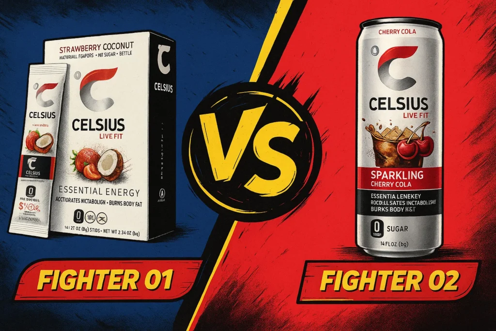 Celsius Powder vs Can