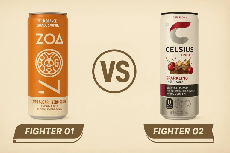 Zoa Zero Sugar vs Celsius