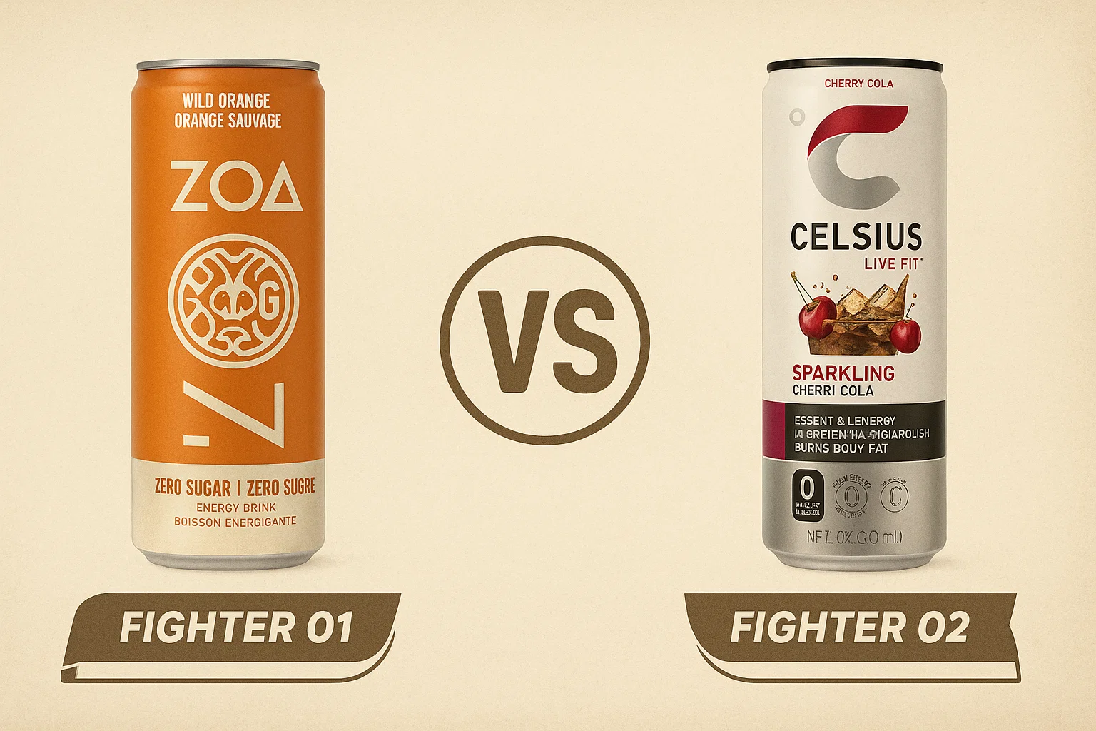 Zoa Zero Sugar vs Celsius