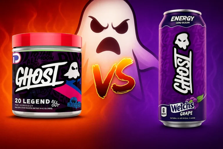 ghost energy drink vs pre workout