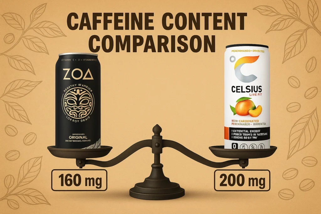 Zoa vs celsius energy drink