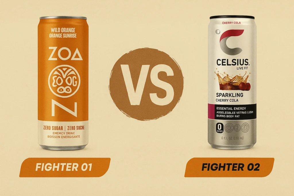 Zoa Zero Sugar vs Celsius