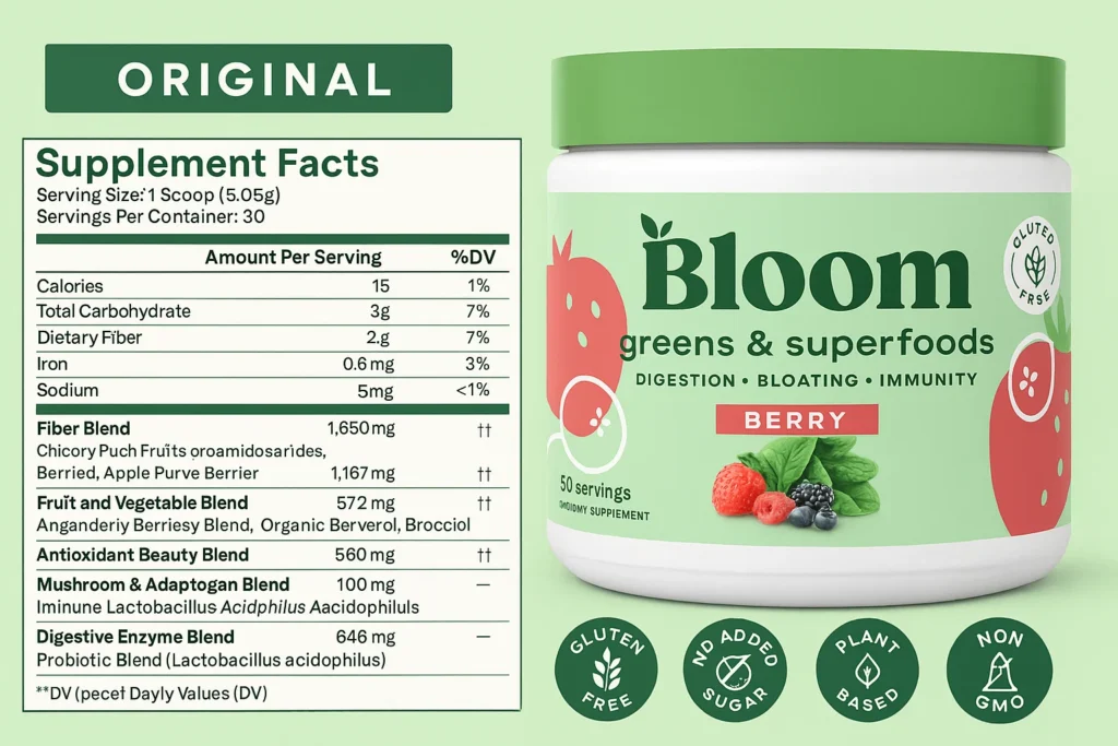 bloom ingredinets