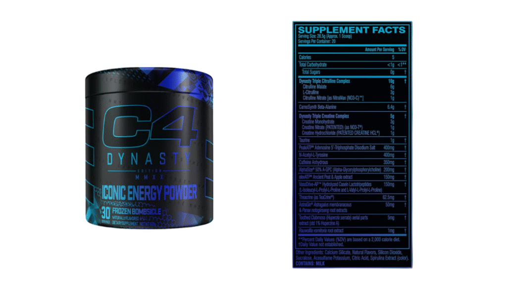 C4 Dynasty ingredients