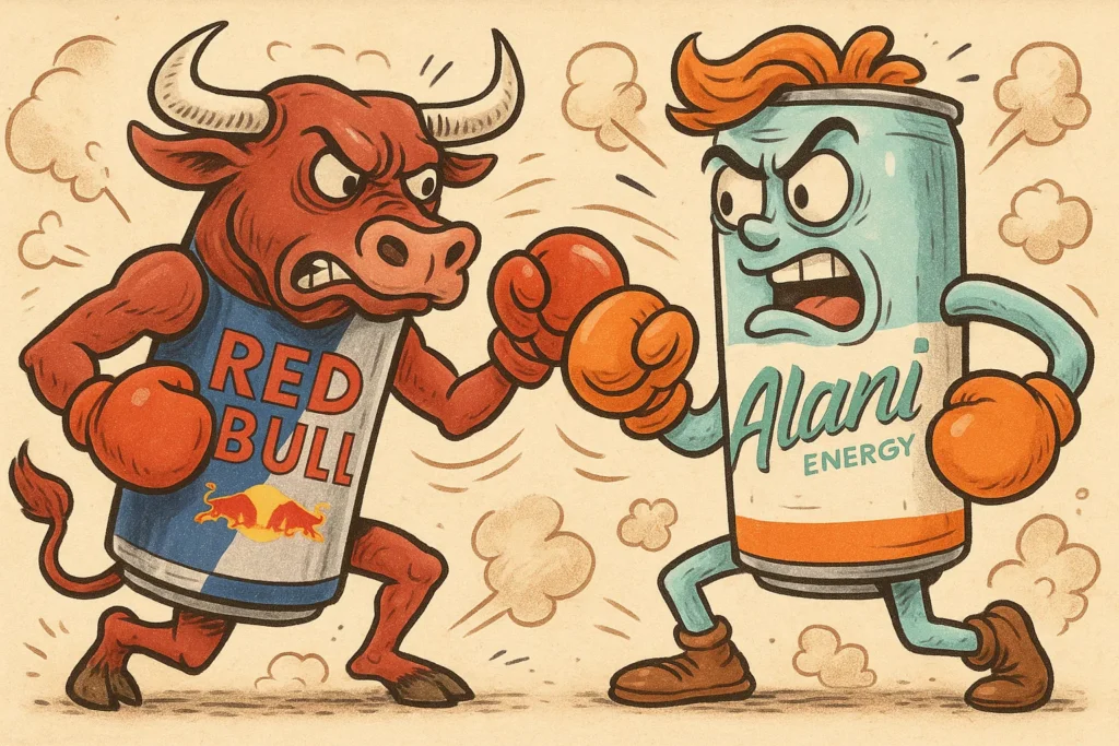 Alani vs Red Bull energy drink