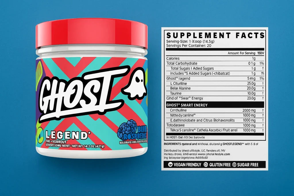 Ghost legend Pre Workout Ingredients