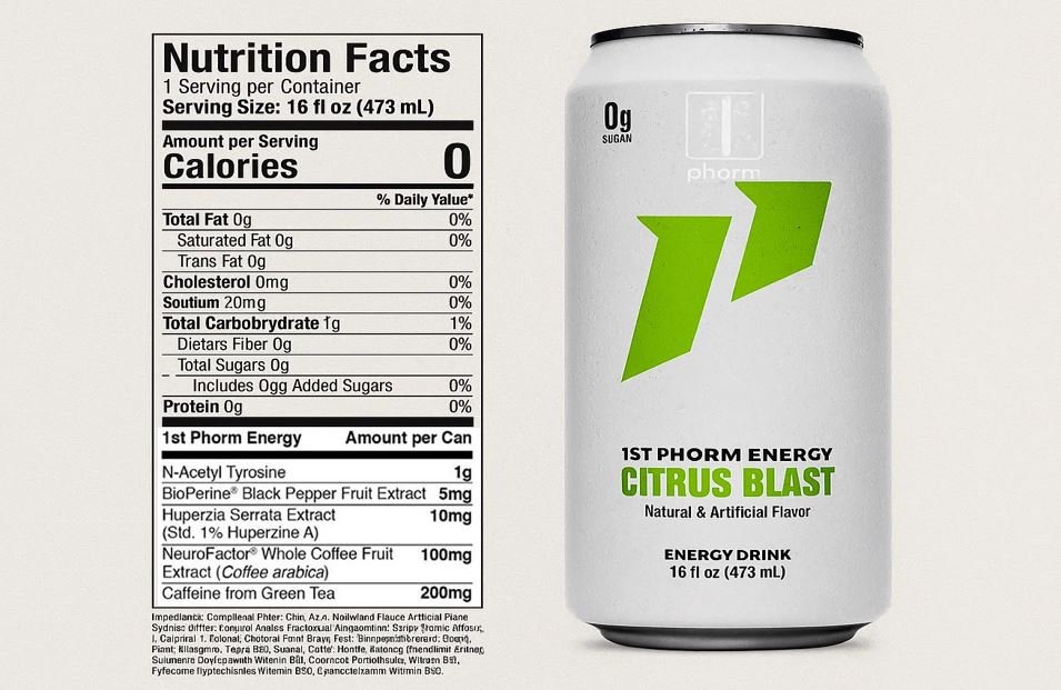 1st Phorm Energy Drink Ingredients