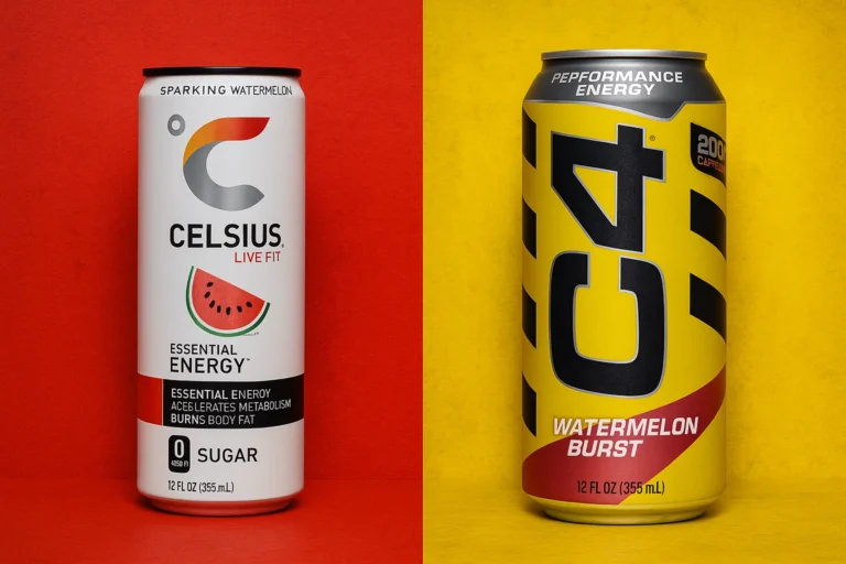 Celsius vs C4 Performance Energy drink