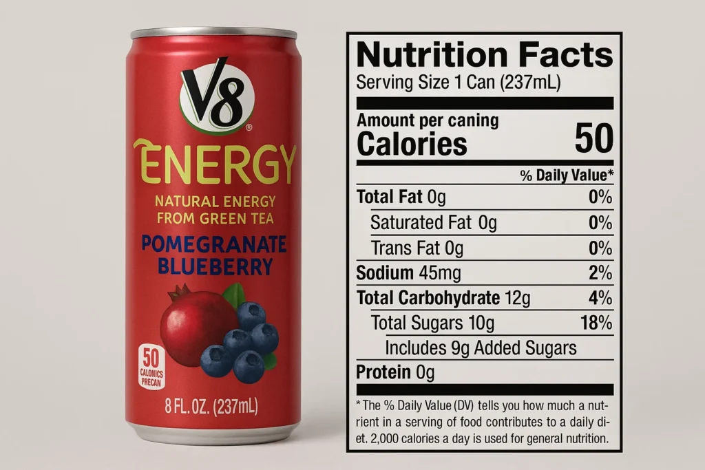V8 Energy Drink Ingredients