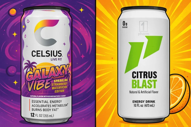 1st phorm energy drink vs celsius