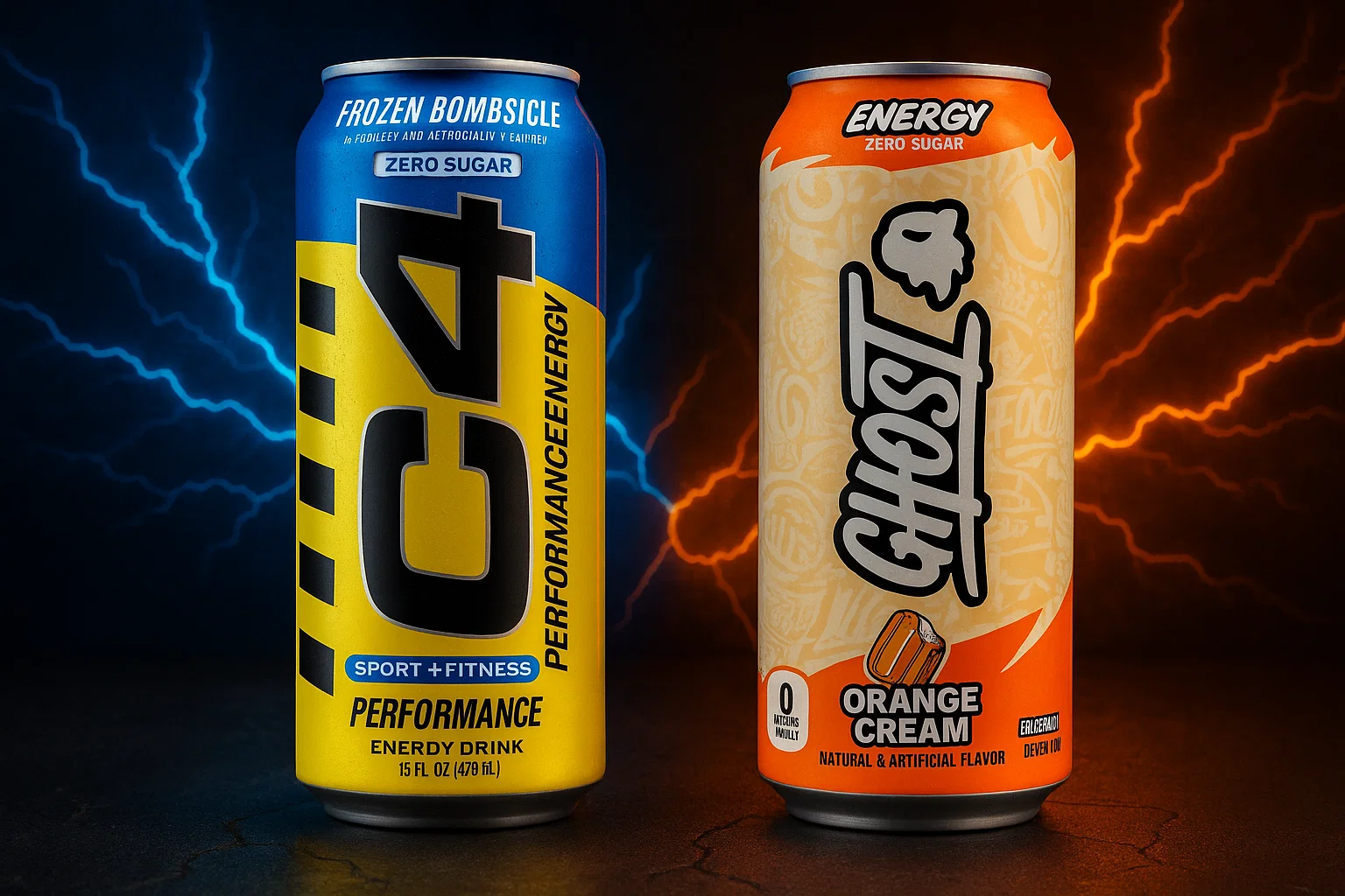 C4 energy drink vs Ghost Energy