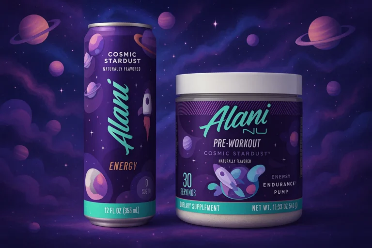 alani nu pre workout vs energy drink​