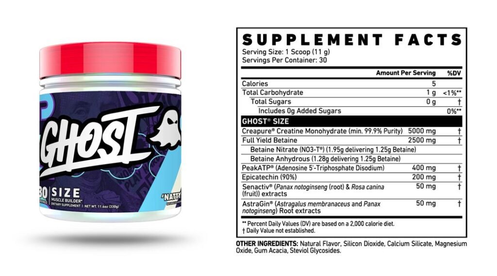 Ghost Size ingredients