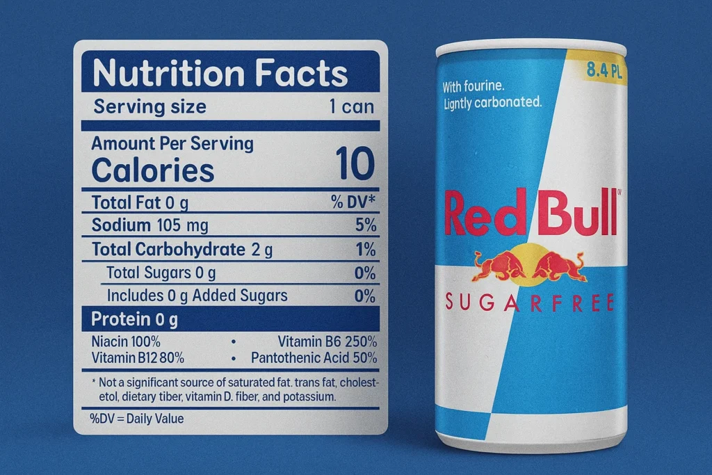 Sugar Free Red Bull Ingredients