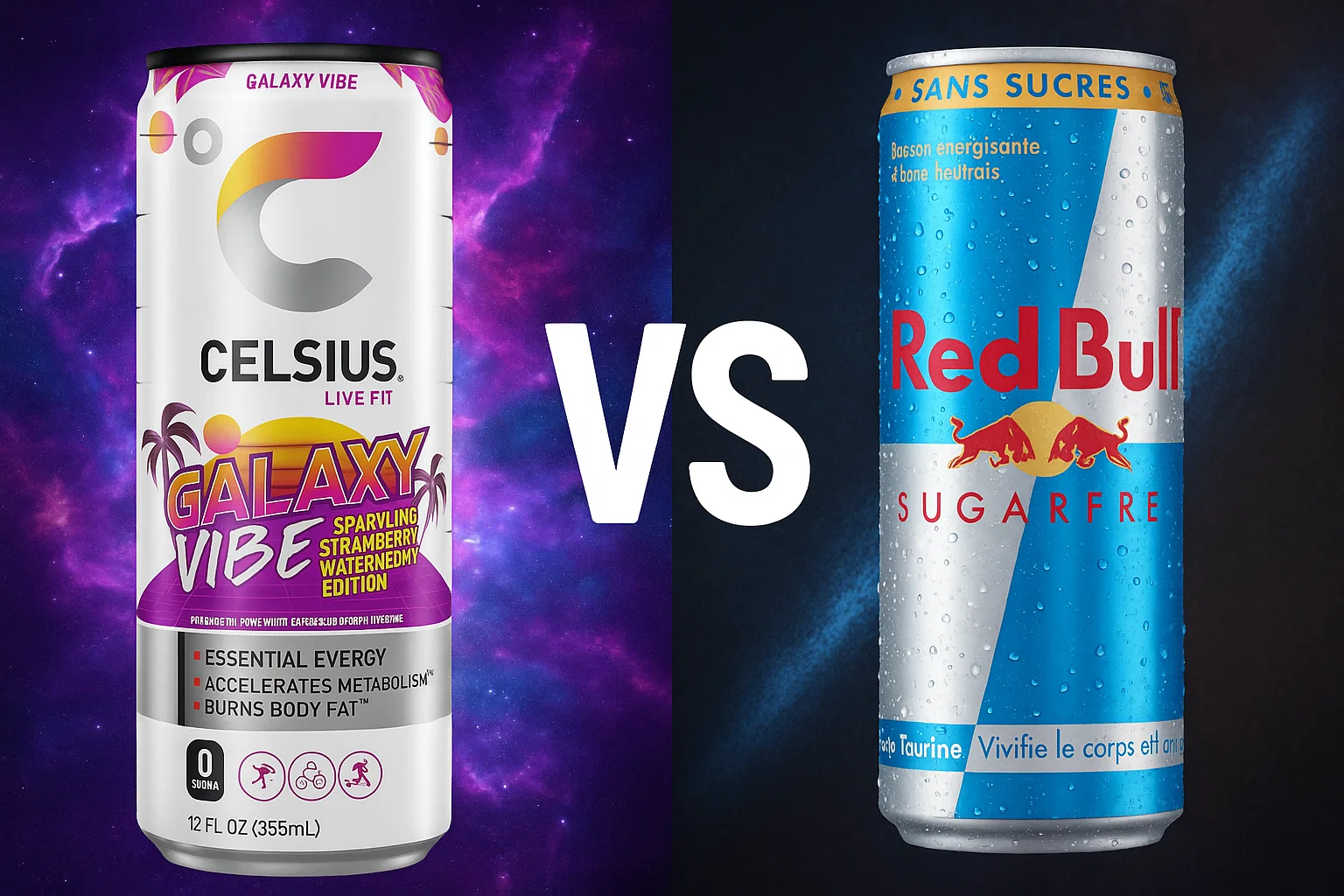 celsius vs sugar free red bull