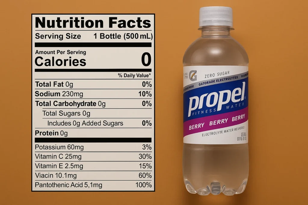 Propel Ingredients
