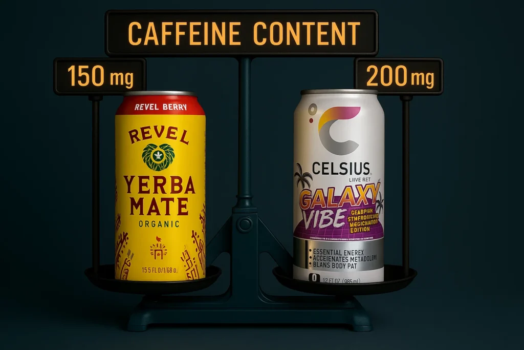 calsius vs yerba mate caffeine content
