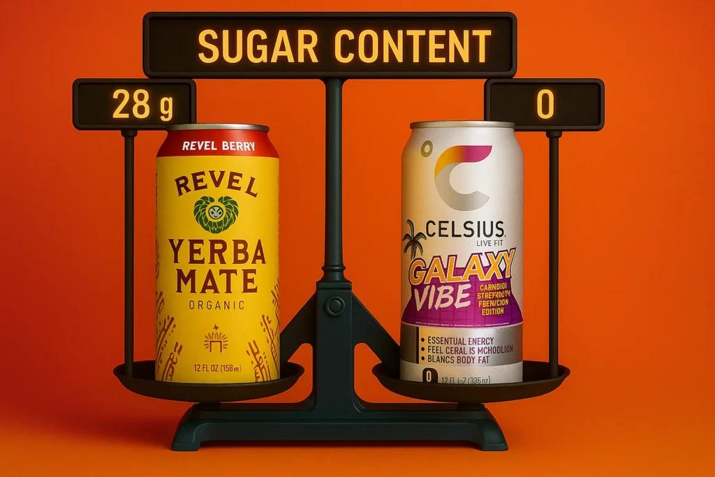 celsius vs yerba mate sugar content