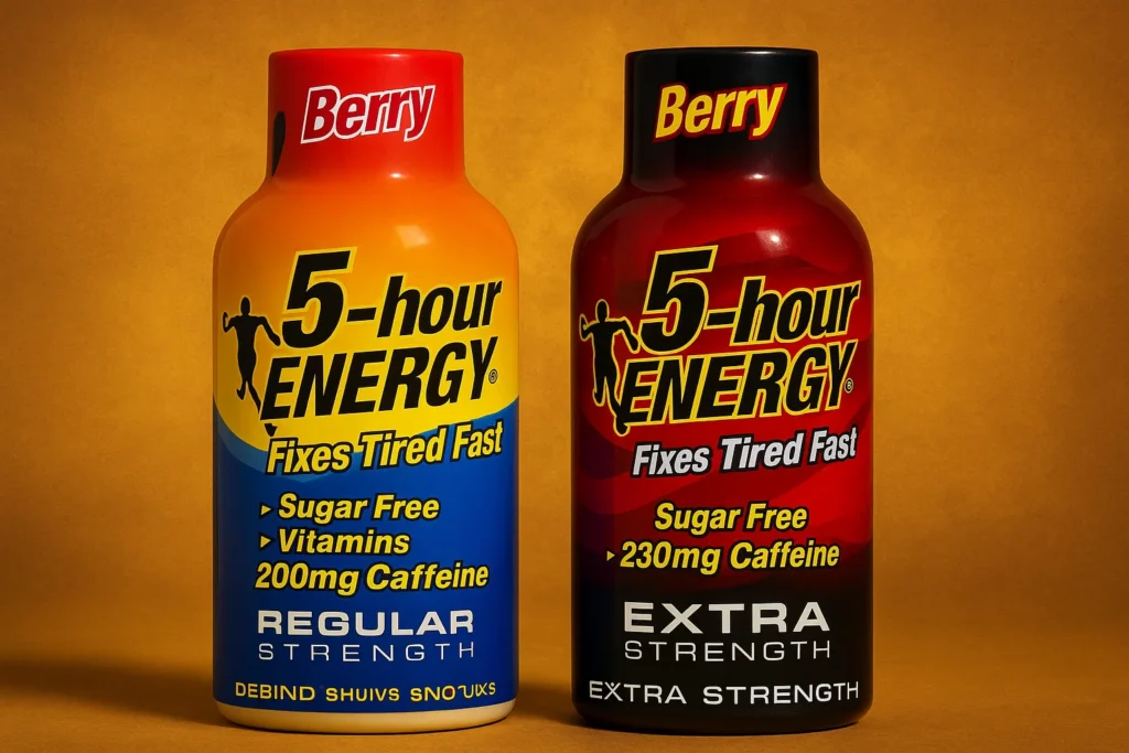 5 Hour Energy Extra Strength vs Regular