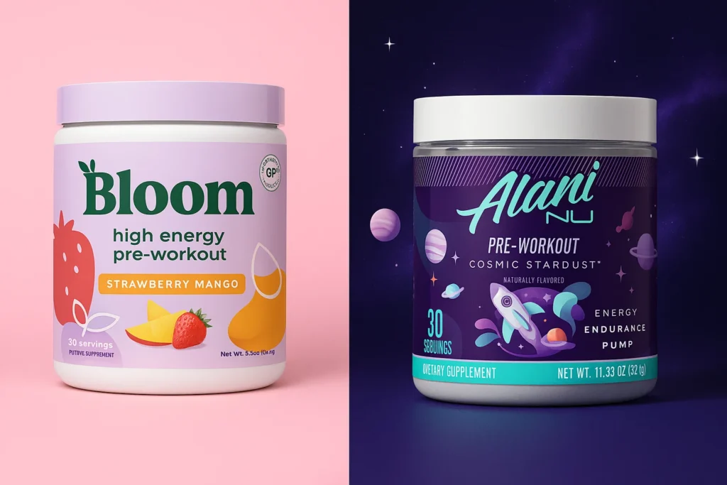 Alani vs Bloom Pre Workout