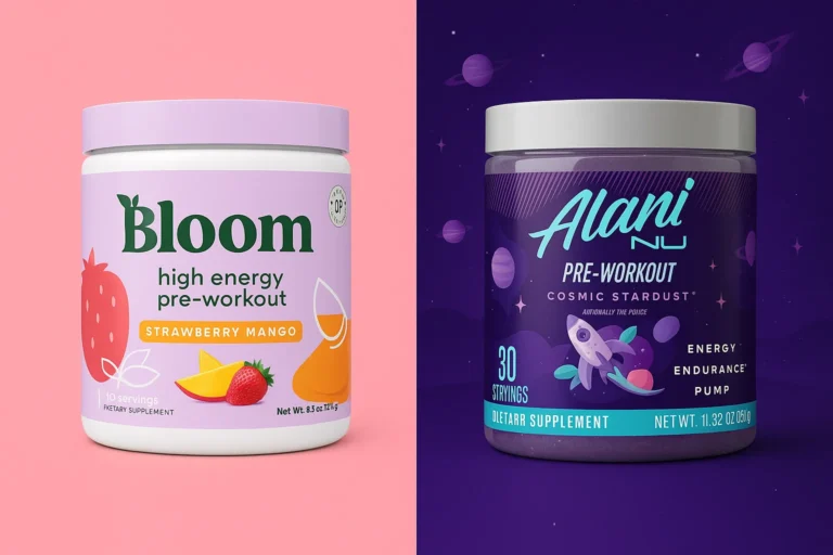 Bloom vs alani Pre Workout