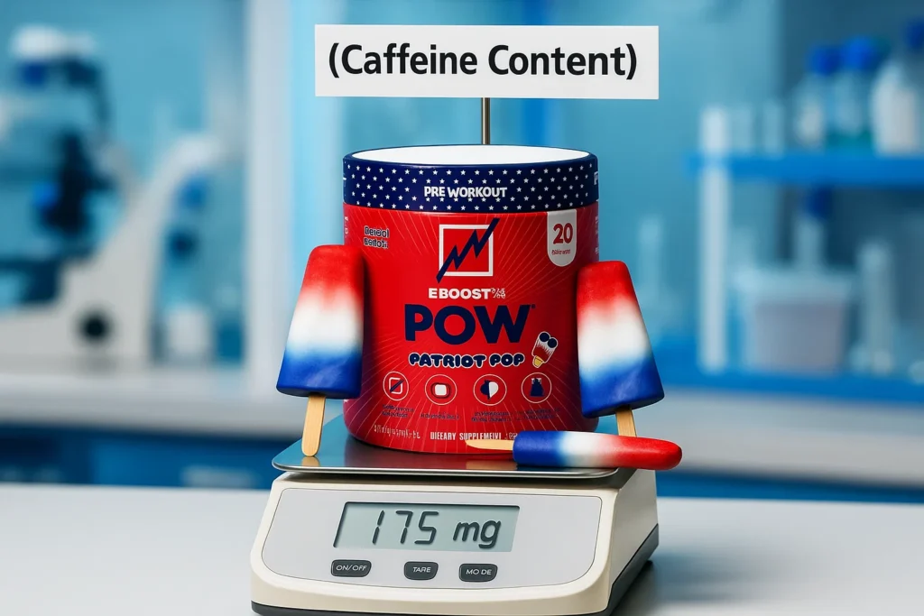EBOOST Pre workout Caffeine Content