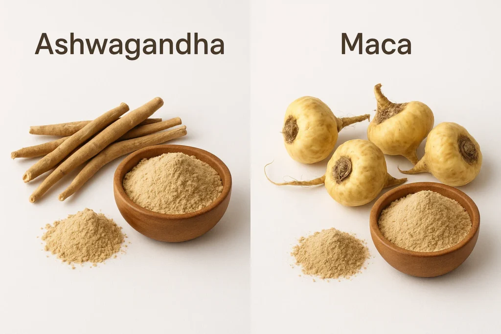 Ashwagandha vs Maca for Testosterone