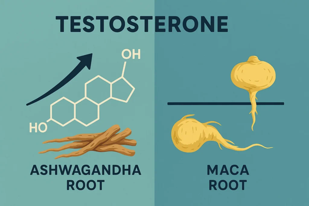 Ashwagandha vs Maca for Testosterone