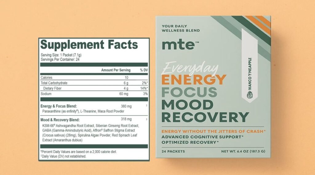 MTE Energy Drink Ingredients