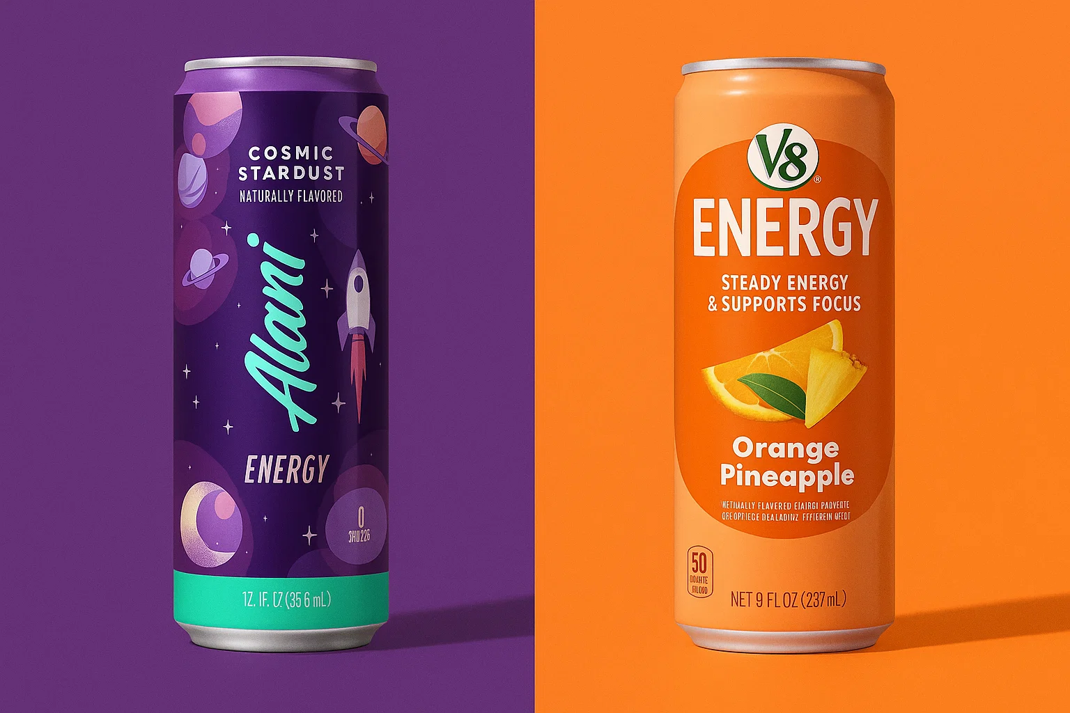 alani vs V8 energy