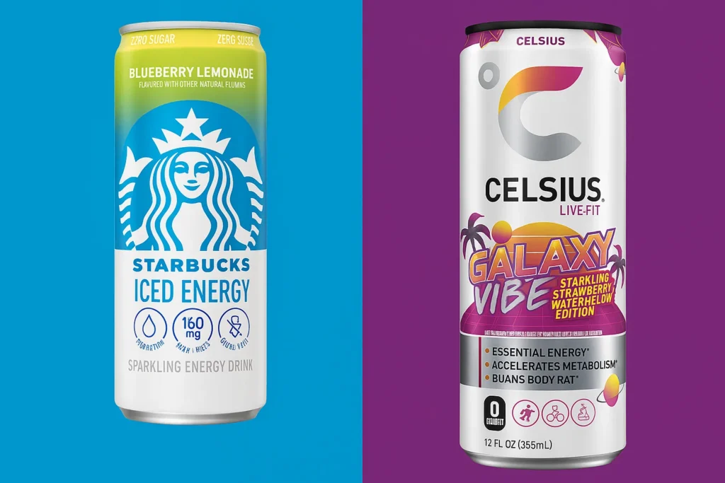 Starbucks Iced Energy vs Celsius