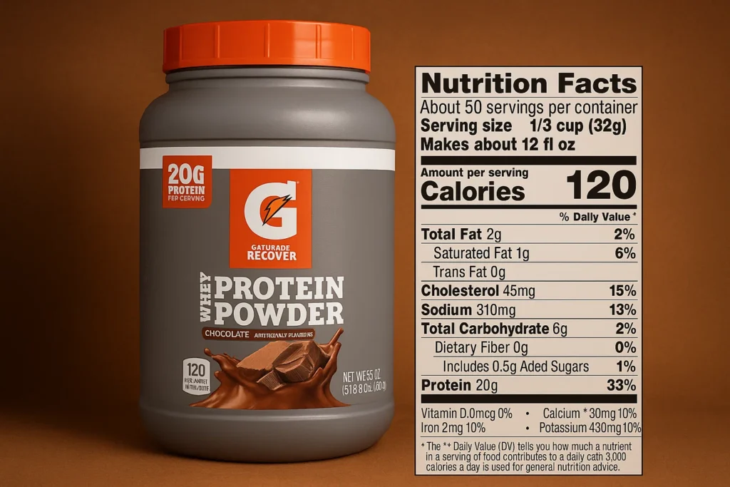 gatorade recover protein powder