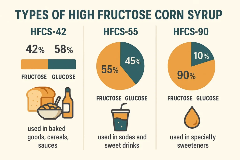 high fructose corn syrup types