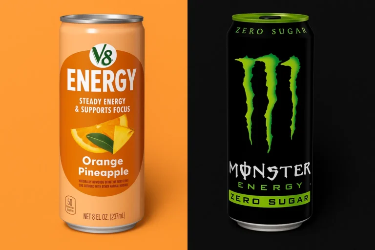 Monster vs V8 energy