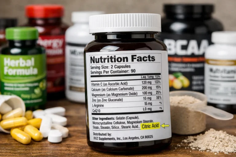 citric acid in supplements