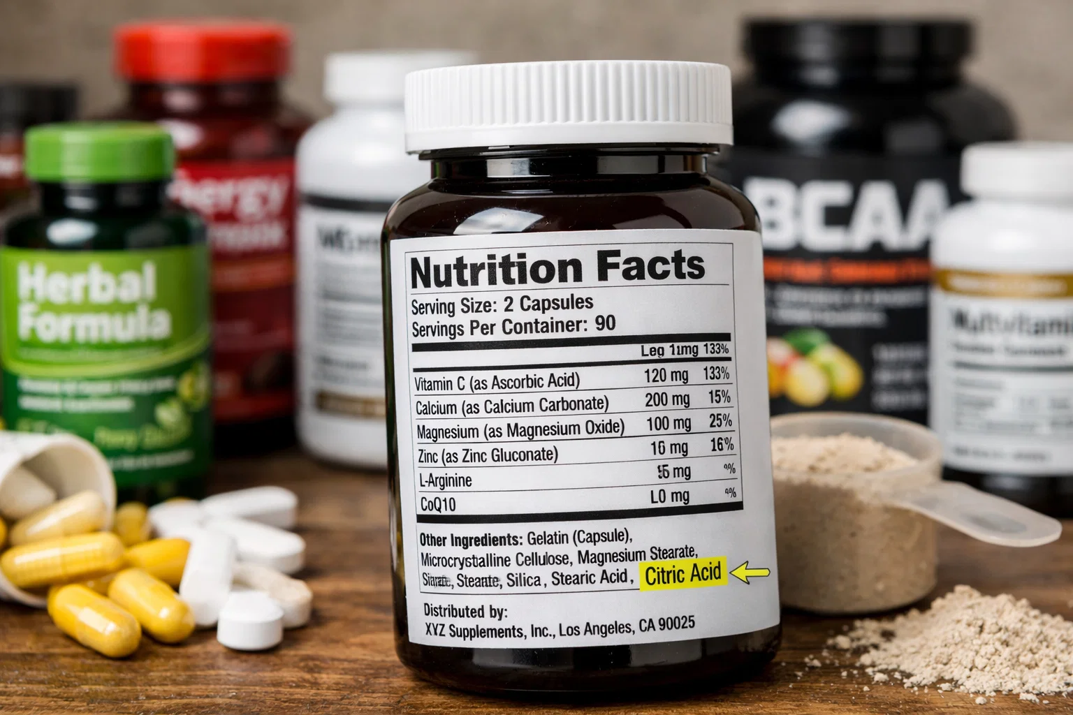 citric acid in supplements