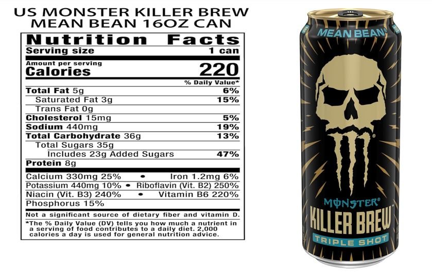 Monster Killer Brew nutrition facts