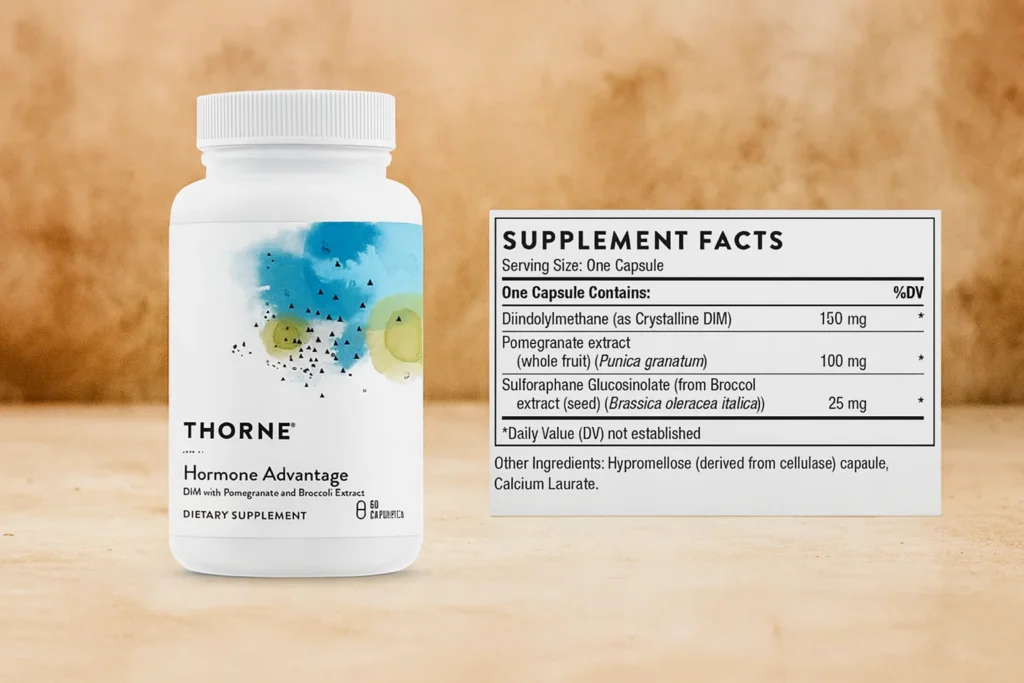 Thorne Hormone Advantage Ingredients