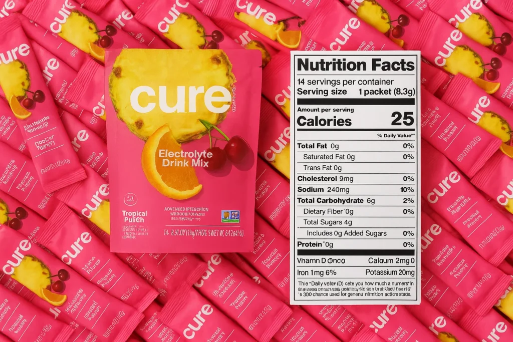 Cure Electrolytes Nutrition Facts