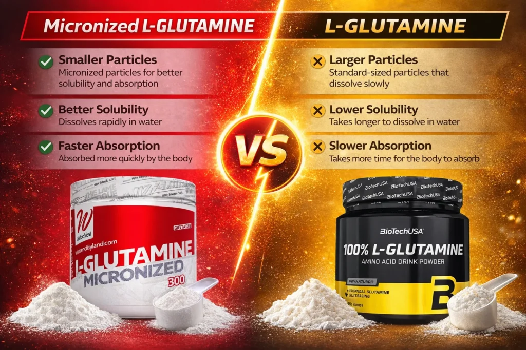 Micronized L-Glutamine vs L-Glutamine