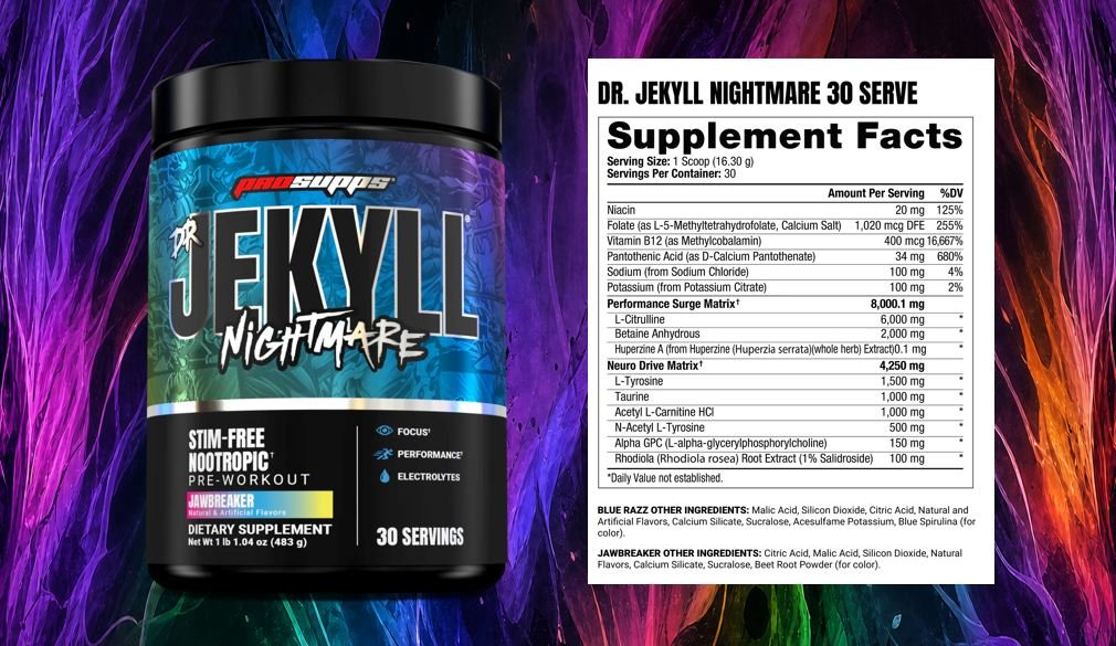 Dr Jekyll Nightmare Pre Workout Ingredients