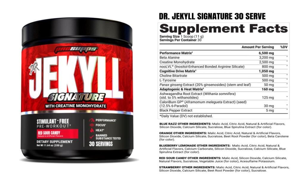 Dr Jekyll stim Free pre workout review